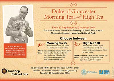 Duke of Gloucester Tea Poster